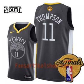 NBA Golden State Warriors Trikot Klay Thompson 11 Black Town 2018 NBA Finals Patch Nike Swingman - Kinder
